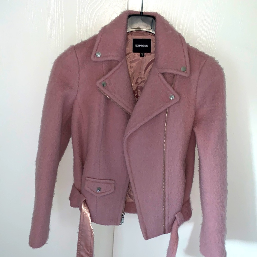 Express wool biker jacket lined xs - Picture 4 of 13